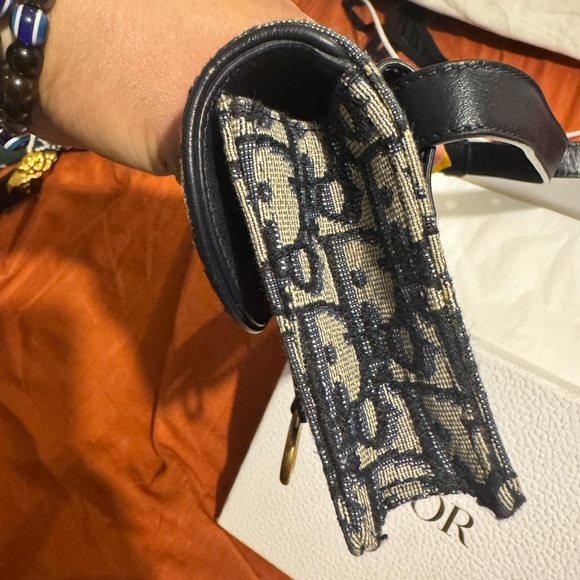Dior Blue and Cream Women's Belt Bag - Picture 4 of 12